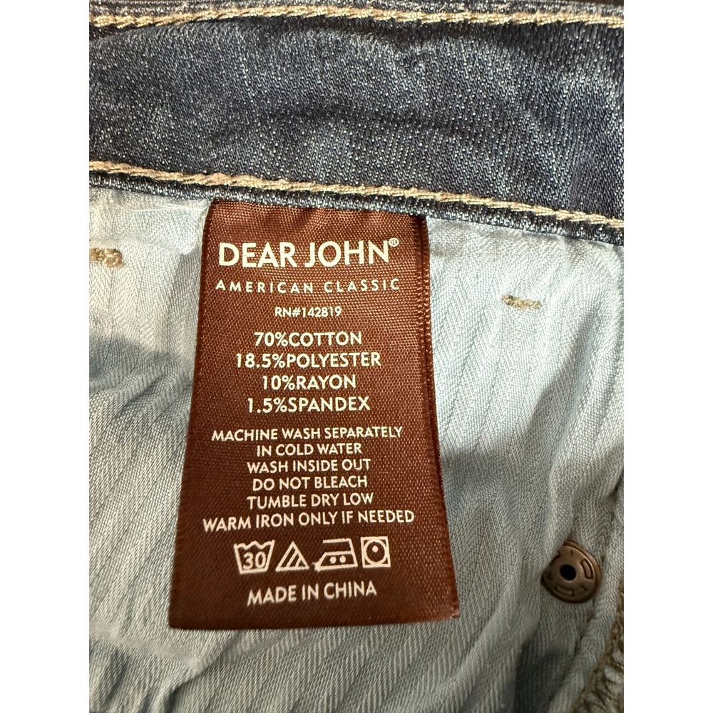 Dear John Hybrid Mens Dark Wash Straight Leg Denim Jeans 32x32 Western Streetwea - Picture 9 of 14